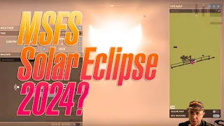 Does Microsoft Flight Simulator simulate the total solar eclipse of April 2024?