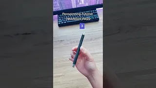 TRIANGLE PASS pen spinning tutorial VERY EASY 🤏 #shorts