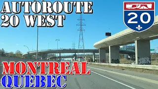 AR-20 West - Montréal - Quebec - Canada - 4K Highway Drive