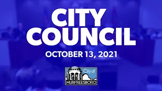 City Council Workshop - October 13, 2021 (audio)