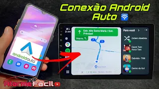 Como Conectar Android Auto Sem Fio 🛜  / Com Fio  ✅