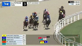 Gulfstream Park Carrera 3 - 22 de Octubre 2022