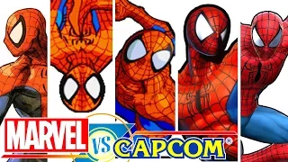 All "SPIDER-MAN" SupeR Moves / Hyper Combos in MvC Series!