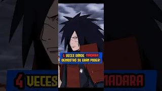 4 veces dónde Madara demostró su gran poder! #narutoshippuden #naruto #anime