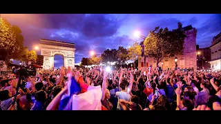 Paris celebrates France's march to the World Cup final : paris celebrations