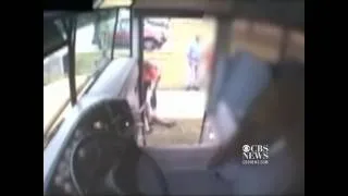 Video captures driver kicking autistic girl off bus