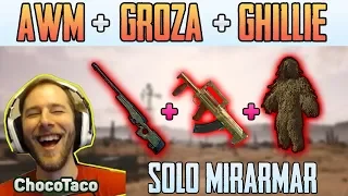 AWM + GROZA + GHILLIE - ChocoTaco solo FPP MIRAMAR | PUBG HIGHLIGHTS TOP 1 #157