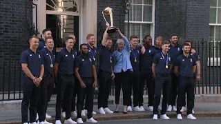 Team England meet British PM Theresa May post World Cup win