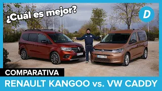 ¿Cuál es el mejor ANTI-SUV? Renault Kangoo vs. Volkswagen Caddy | Comparativa de furgonetas