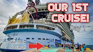 Royal Caribbean Oasis of The Seas: Our First Cruise!!! // Day 1//Family Vlog