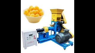 Mini Puffed corn rice snacks food extruder machine