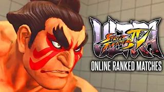 Ultra Street Fighter 4 / Online Ranked Matches 9 / Cody, Oni, E. Honda, Gouken, Ryu, Juri, Fei Long
