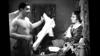 Clark Gable & Claudette Colbert in scene of "It Happened One Night" (1934)