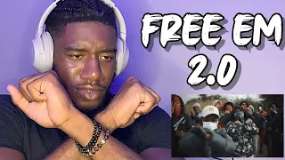 NitoNB X K1 N15 X Workrate X MadMax X Shambo - Free Em 2.0 (Music Video) (AMERICAN REACTION)