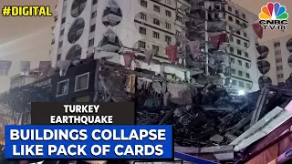 Turkey Earthquake: Horrifying Visuals Show Buildings Collapsing Like Pack Of Cards | WATCH