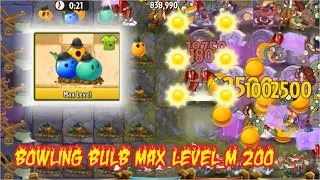 Bowling Bulb Max Level M200 | Plants VS Zombies 2 | Fight Arena Mode