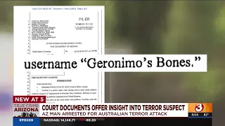 New insight into Australia terror attack suspect arrested in Arizona