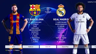 PES 2020 - Barcelona vs Real Madrid - UEFA Champions League UCL - New Kits 20/21 Season