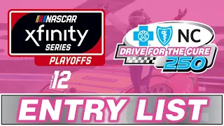 2020 Drive For The Cure 250 presented by Blue Cross and Blue Shield of North Carolina Entry List