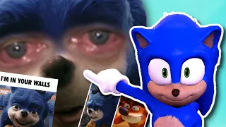 Movie Sonic Reacts to Ugly Sonic Memes