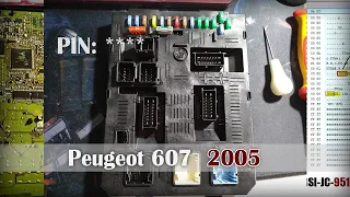 Пинкод peugeot 607 2005 BSI