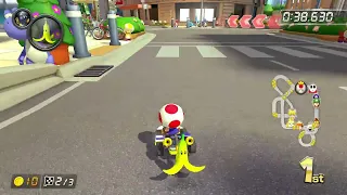 Tokyo Blur - Toad Gameplay 150cc Mirror Mode DLC (Mario Kart 8 Deluxe)