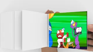 Flipbook [Animation] Delicious "ABC"🅰️ 🌈Rainbow Friends VS Alphabet Lore Mukbang Cartoon Gummy Dora