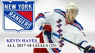 Kevin Hayes (#13) All 25 Goals of the 2017-18 NHL Season