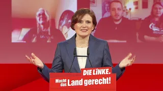 "Lasst uns zusammen, DIE LINKE noch stärker machen." Katja Kipping