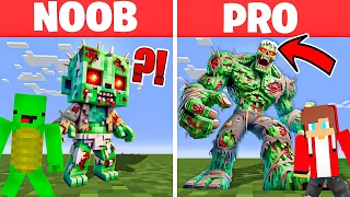 NOOB vs PRO Mikey VS JJ | 10000 MUTANT ZOMBIE APOCALYPSE in Minecraft