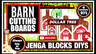 ✅GENIUS TUMBLING TOWER BLOCKS BARN CUTTING BOARDS✅EVERYDAY WOODEN CRAFTS✅EASY JENGA BLOCKS DIYS✅