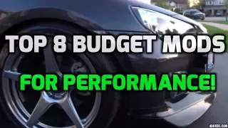 Top 8 Budget Mods To Improve performance of your BRZ, FRS or 86!