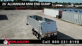 26' RANCO Aluminum Mini End Dump Trailer