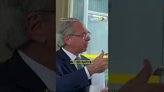 Paulo Guedes se irrita com críticas de sindicalistas e encerra entrevista #Shorts