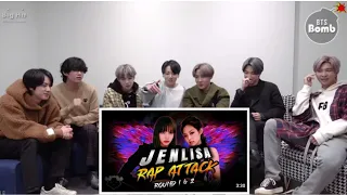 BTS Reaction to Blackpink 'Rap' Attack p-1/2 Jenlisa (Fanmade)