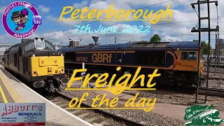 Freight Trains at Peterborough ECML 7th June 2022