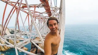 Climbing the BOS 400 Shipwreck! - South Africa's Biggest Shipwreck