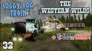 FS22 | THE WESTERN WILDS | 32 | SOGGY LOG TRAIN!! | Farming Simulator 22 PS5 Let’s Play.