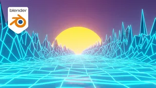 80's Style Eevee Loop Animation || Blender (3.4)