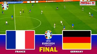 FRANCE vs GERMANY | UEFA EURO 2024 FINAL | Full Match & All Goals | eFootball PES Gameplay