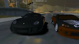 Baron's Porsche Cayman s vs Webster's Corvette c6 Mostwanted    Sprint Race