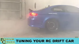 Watch as We Learn How to Tune An RC Drift Cars Suspension and Power for maximum SLIDING Angle