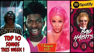 Spotify Top Songs This Week | (7 August, 2021), #BillboardTop #Shorts