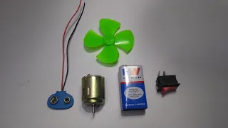 How To Connect DC Motor On Off Switch, Science Project