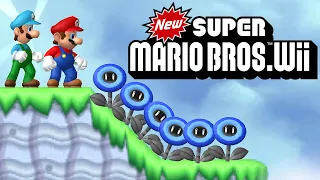 New Super Mario Bros. Wii: Rescue the Princess - 2 Player Co-Op Full Game Walkthrough (HD)