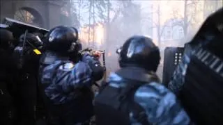 Ukraine protests: Fighting in Kiev 18.02.2014 (House Of The Rising Sun)