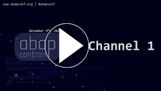 ABAPConf 2022 Channel 1