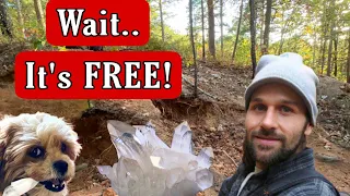 Crystal Vista - A Free Spot to Dig Crystals in Arkansas!