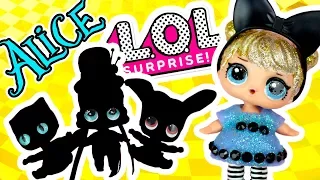 LOL DOLL ALICE IN WONDERLAND - LOL Surprise Custom Doll DIY | LOL Dolls Videos | LOL Unboxing