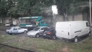 Отправление от ст Одесса-Главная. Вид с окна электропоезда Одесса-Белгород-Днестровский.